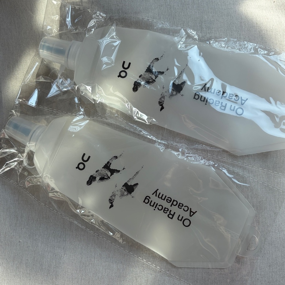 Set of two On Running Soft Flask water bottles On flexible water bottle 500ml